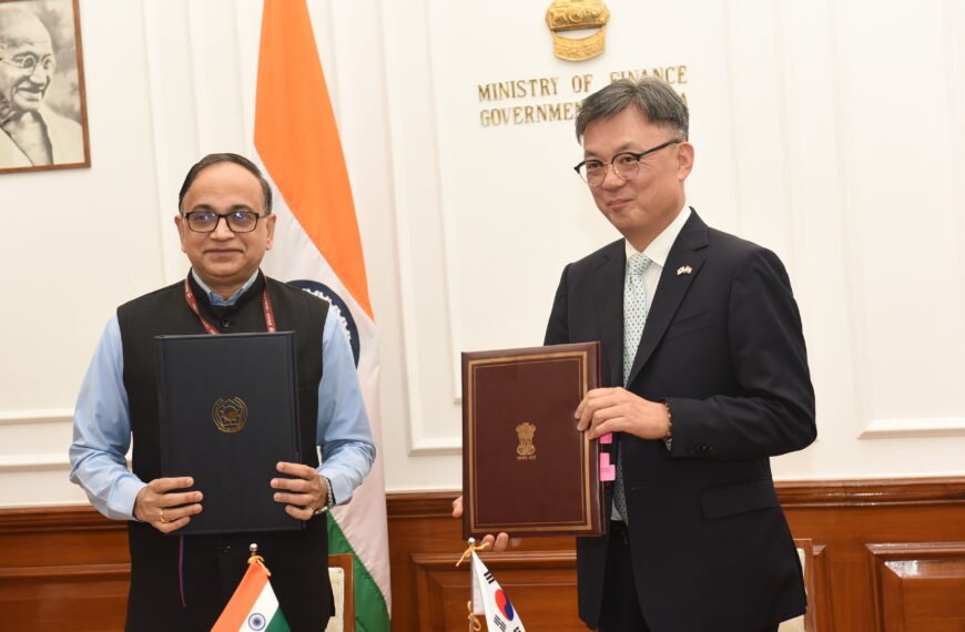 Signing of arrangement regarding Republic of Korea’s Economic Development Cooperation Fund (EDCF) loan to India