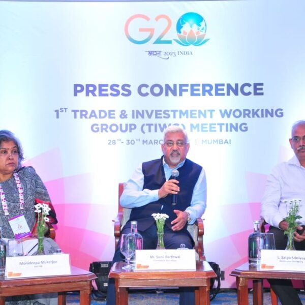 1st G20 Trade and Investment Working Group (TIWG) Meeting in Mumbai,March 28th – 30th, 2023