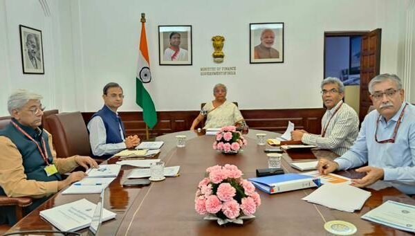 Union Finance Minister Smt. Nirmala Sitharaman chairs review meeting with Central Board of Indirect Taxes & Customs (CBIC)