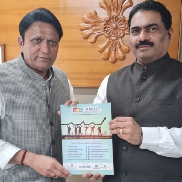 Shri Chandrakant Salunkhe, Founder and President, SME Chamber of India has met Shri Balvantsinh Rajput, Hon’ble Minister of Industries & MSME of Gujarat state