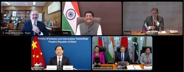 Union Commerce and Industry Minister Shri Piyush Goyal participates in the 7th BRICS Industry Ministers’ meeting