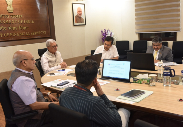 DFS Secretary Dr. Vivek Joshi chairs review meeting on progress of Financial Inclusion Schemes