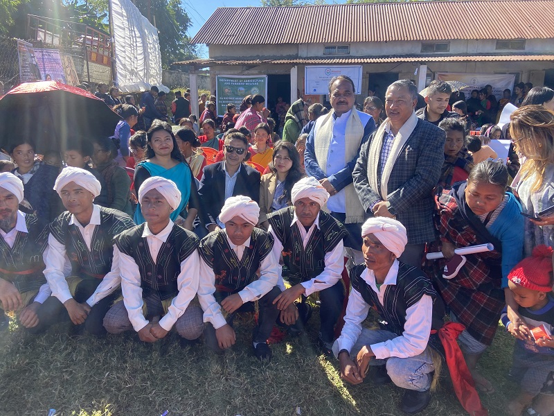 Union MoS participates in Viksit Bharat Sankalp Yatra programme at Laitkseh village